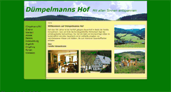 Desktop Screenshot of duempelmanns-hof.de