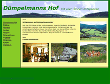 Tablet Screenshot of duempelmanns-hof.de